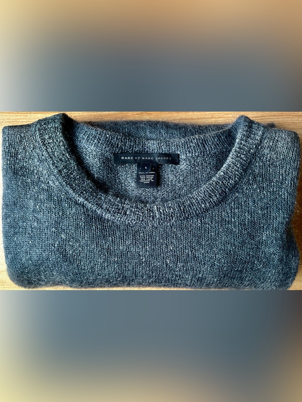 Marc by Marc Jacobs Men's Charcoal Crewneck Sweater